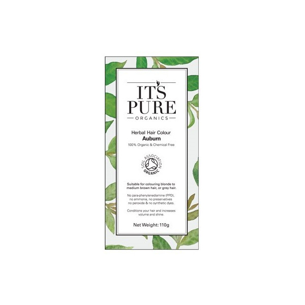 Οργανική φυτική βαφή μαλλιών - Πυρόξανθο | Auburn - Organic Herbal hair Colour