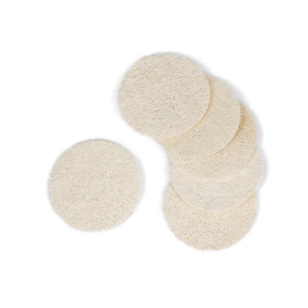 Δίσκοι προσώπου από φυσική λούφα | Natural Loofah Facial Disks (6x1)