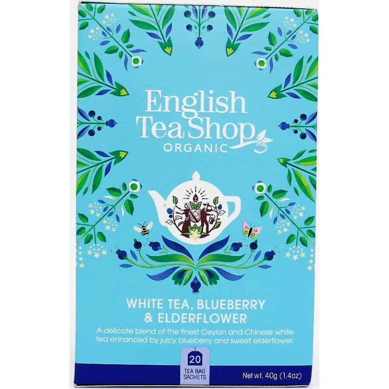 Οργανικό Τσάι Άσπρο Τσάι, Μύρτιλα & Σαμπούκο | Org. White Tea Blueberry and Elderflower