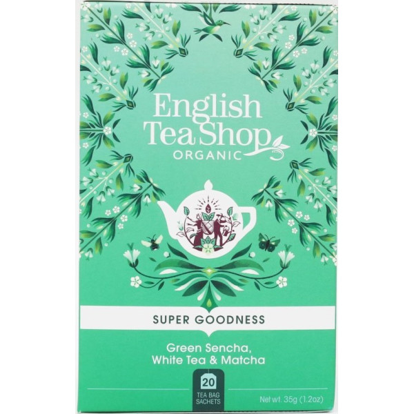 Σεντζά, Λευκό Τσάι & Μάτσα | Green Sencha, White Tea & Matcha | 20 Φακ.