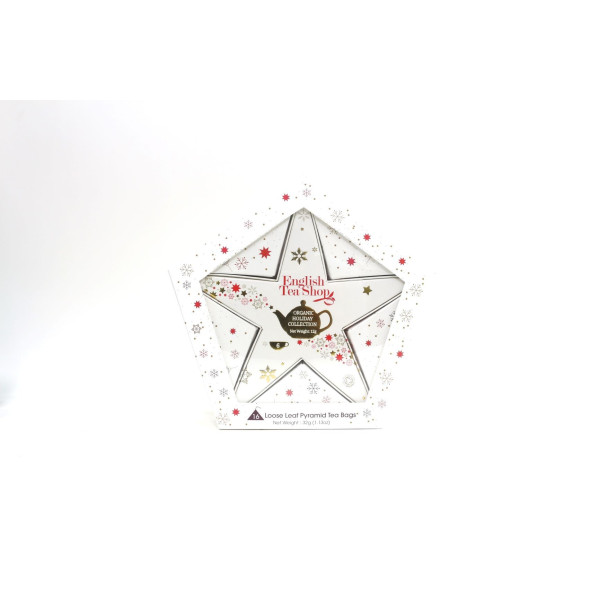 Συλλογή Χριστουγέννων | Org. Holiday Collection Organic Red & Gold Star |16 Φακελάκιαα