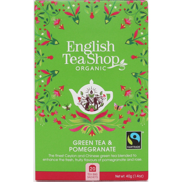 Πράσινο Τσάι & Ρόδι | Org FT. Green Tea Pomegranate