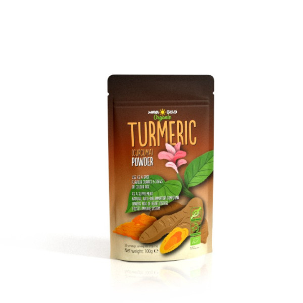 Βιολογική σκόνη Κουρκούμα/τουρμέρικ | Organic Turmeric Powder | 100gr