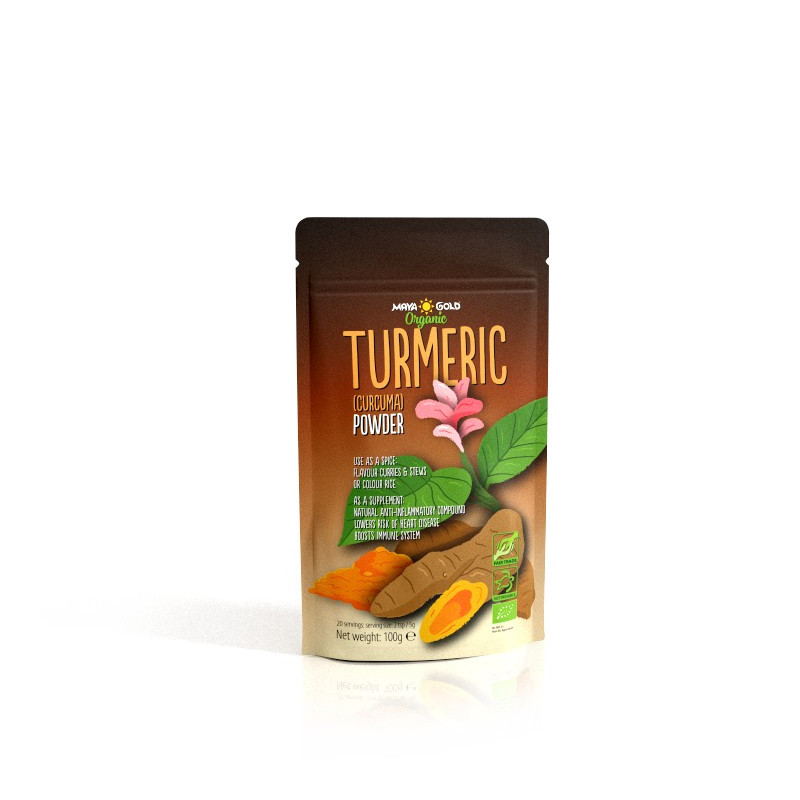 Βιολογική σκόνη Κουρκούμα/τουρμέρικ | Organic Turmeric Powder | 100gr