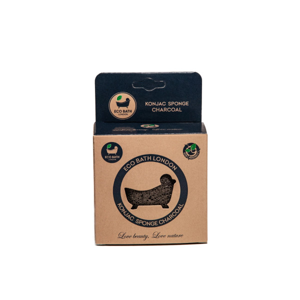 Σφουγγάρι Konjac με Άνθρακα | Konjac Sponge Charcoal