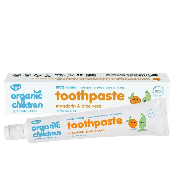 Παιδική Οδοντόπαστα με Μανταρίνι & Αλόη | Organic Children Mandarin & Aloe Vera Toothpaste | 50ml