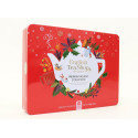 Συλλογή Χριστουγέννων | Premium Holiday Collection Snowflake - Red Gift Tin 36 Tea Bag | 36 φακελάκια | 36 φακελάκια