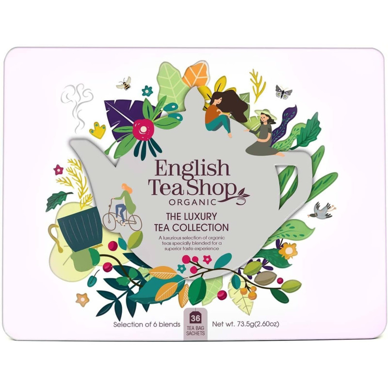 Συλλογή Για Δώρο | Organic Luxury Gift Tin - 36 Tea Bag - 6 different flavours | 36 φακελάκια