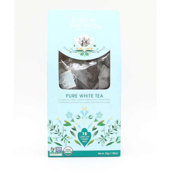 Βιολογικό - Λευκό Τσάι | Org. White Tea Loose Leaf |15 Pyramid Tea Bags
