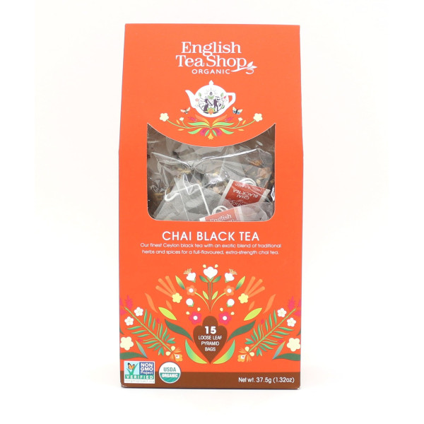 Βιολογικό - Μαύρο Τσάι Chai (Μασάλα Τσάι) | Black Tea Chai Loose Leaf |15 Pyramid Tea Bags