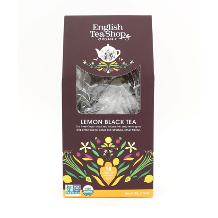 Βιολογικό - Μαύρο Τσάι & Λεμόνι | Lemon Black Tea Loose Leaf |15 Pyramid Tea Bags
