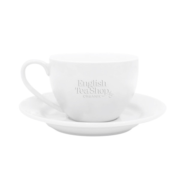 Φλυτζάνι τσαγιού με Πιατάκι Λευκό | White Tea Cup & Saucer