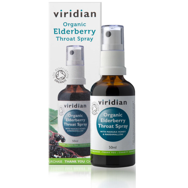 BIO Σπρέι για τον λαιμό με Μούρα κουφοξυλιάς | Organic Elderberry Throat Spray | 50ml