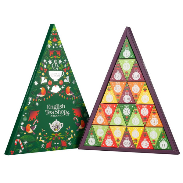 Πολυτελής Luxury Advent Calendar Triangular (Green) | 25 Pyramid Tea Bags