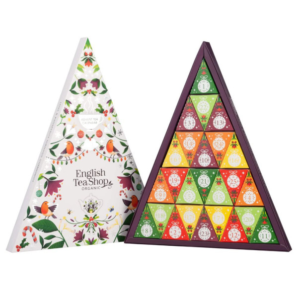 Πολυτελής Luxury Advent Calendar Triangular (White) | 25 Pyramid Tea Bags